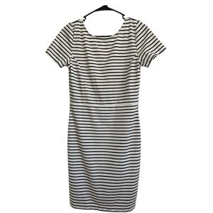 NEW - Banana Republic striped dress - black and white